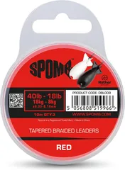 Spomb Tapered Braided Leaders 10m
