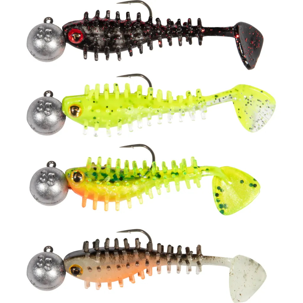 Fox Rage Micro Spikey Fry Mixed UV Colour Pack loaded N CA LT HO 4cm