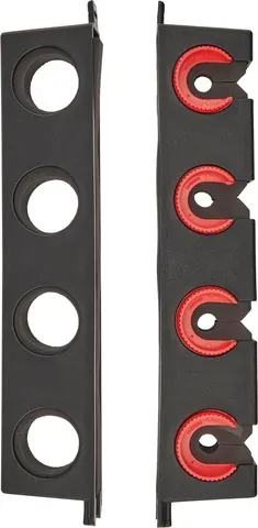 Berkley Twist Lock Utility 4 Rod Rack 4compartments 34cm Polypropylene Wall-mounted