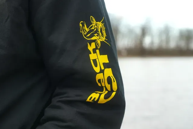 Black Cat Black Zip Hoody XXL