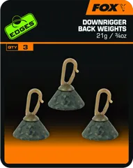 Fox Edges Downrigger Back Weights Sinkers 21g 3pcs