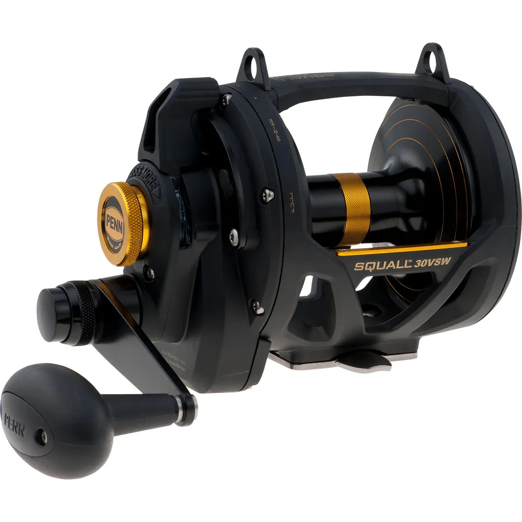 PENN Squall Lever Drag 2 Speed Meeresrolle 30VSW 4.2:1 / 1.8:1 IGFA30 Right