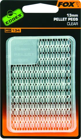 Fox Edges Zubehör für Rig Pellet Pegs 13mm 2pcs Clear
