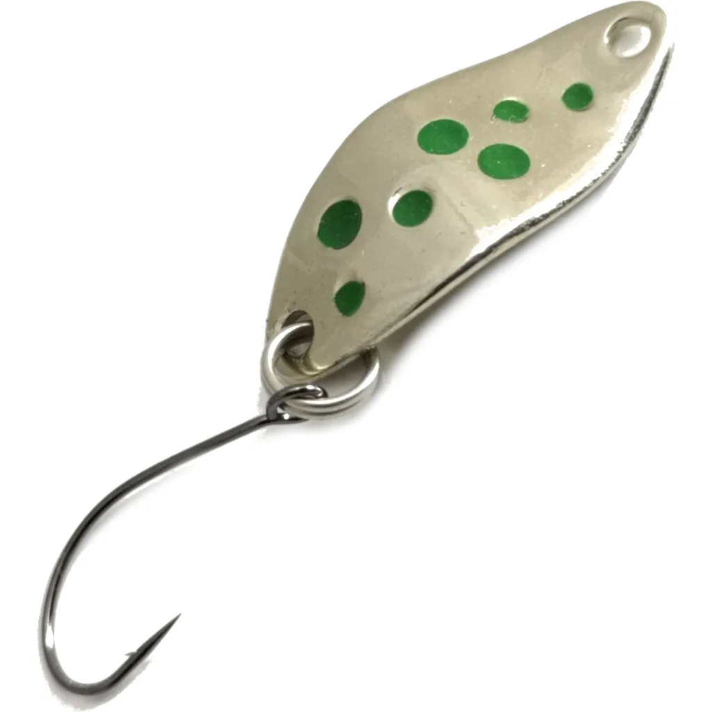 Troutwerk Spoon 1.5g 2.3cm Silber Grün Punkte