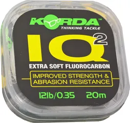 Korda IQ2 Extra Soft Fluorcarbon Vorfachschnur 0.35mm 5.4kg 20m