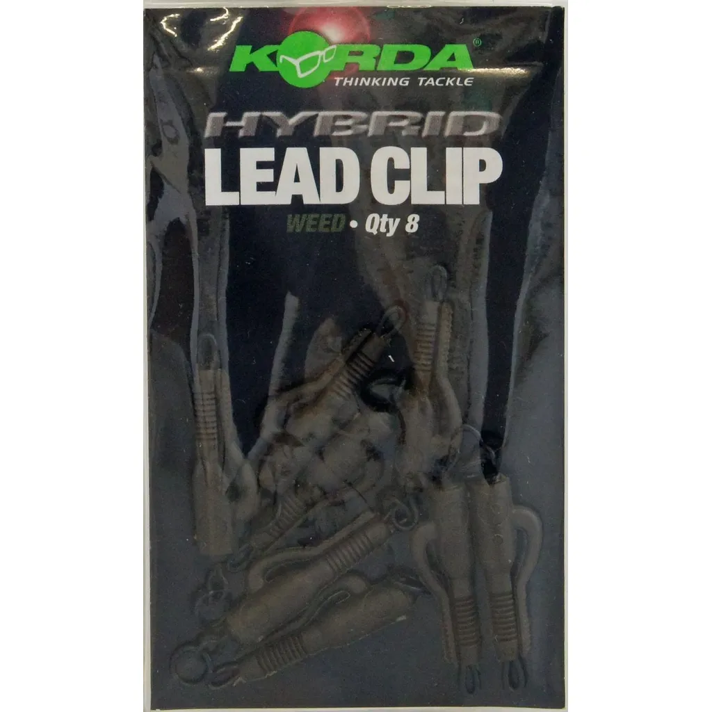Korda Hybrid Bleiclips Rigkomponenten Weed