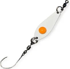 Troutwerk Spoon 3.1cm 2.4g White Orange Glow