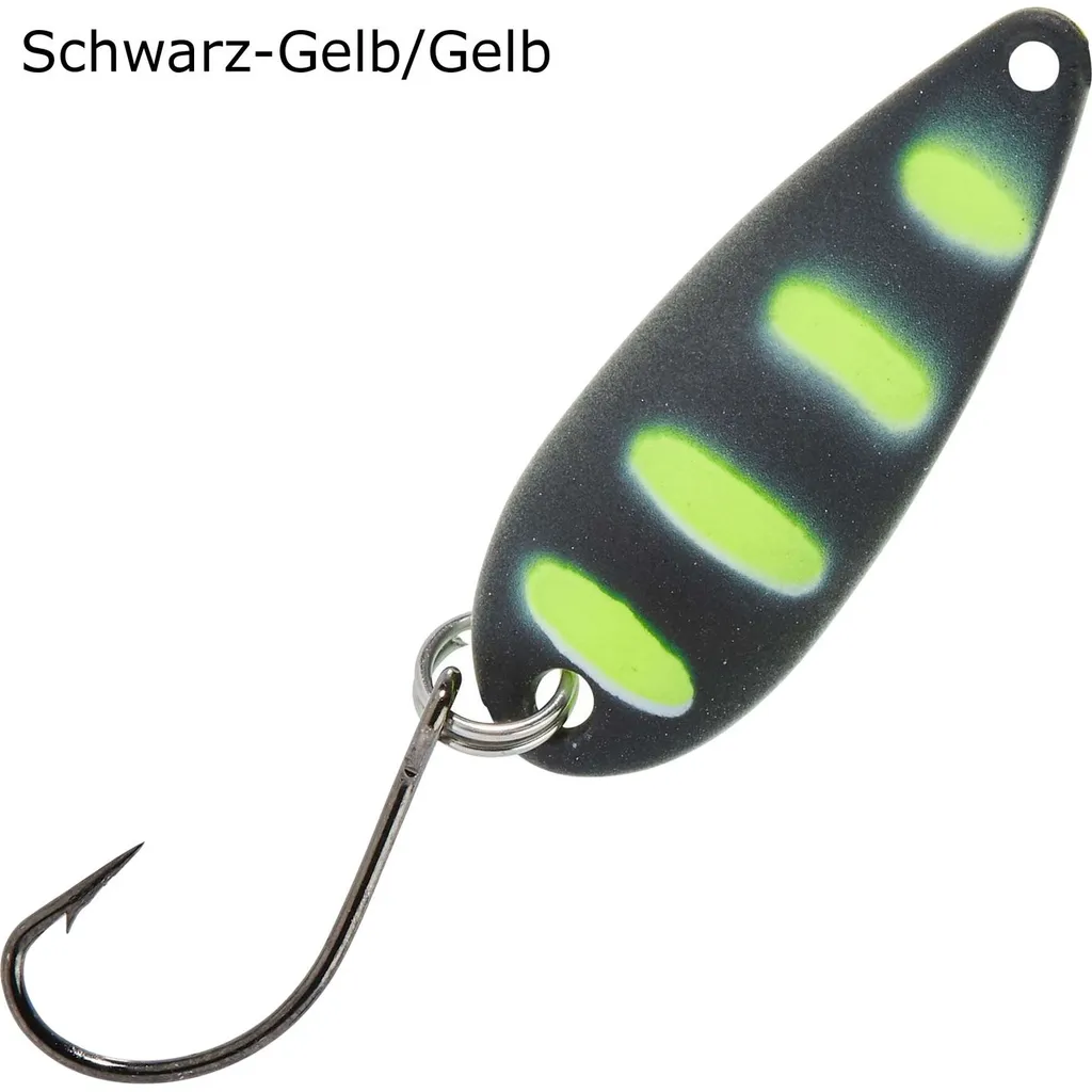 Balzer Spoon Swindler Blinker Schwarz Gelb Gelb 2,3g