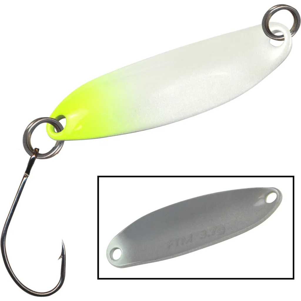 FTM Spoon Hornet 3.9cm 3.7g Weiß-Gelb/Grau