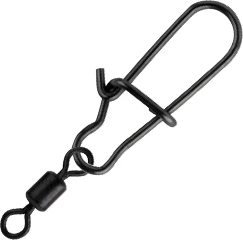 Spro Matt Black Easy Snap + Rolling Swivel 1+8 9kg