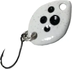 Troutwerk Spoon 1.2cm 0.8g White/Black Dots