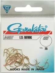 Gamakatsu LS-1810G Hooks 25pcs Gold Spade End