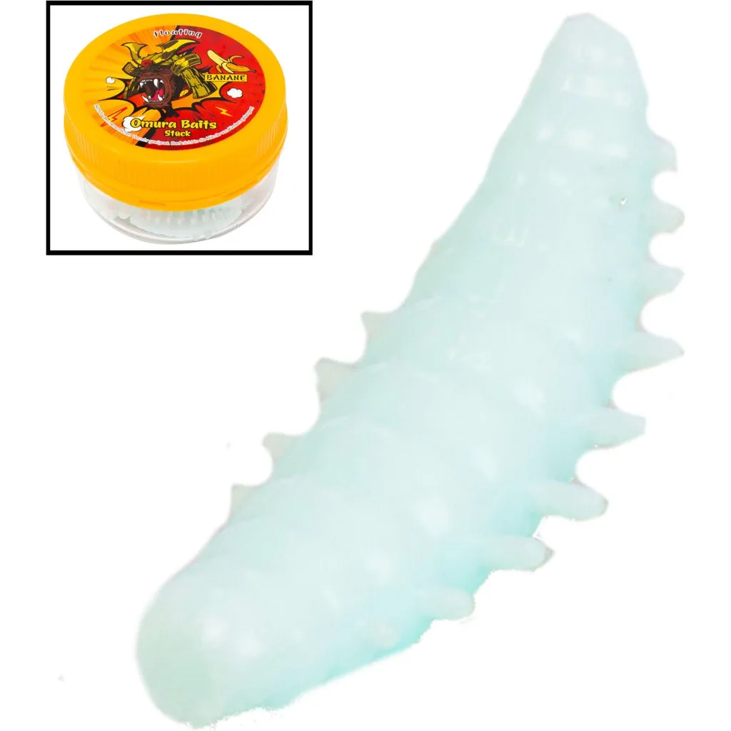 FTM Omura Baits Okto Banane Gummimaden 4cm Baby Blau