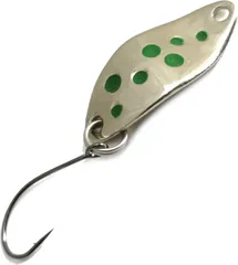 Troutwerk Spoon 2.3cm 1.5g Silver/Green Dots