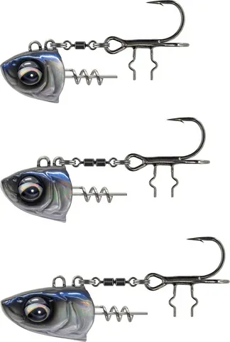 Savage Gear Monster Vertical Heads 80g 1/0 Pearl White