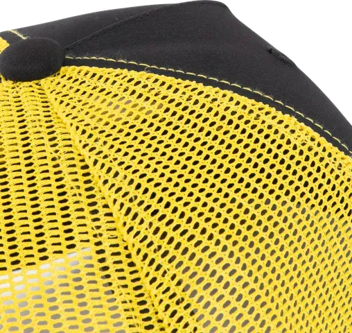 Black Cat Black and Yellow Trucker Cap