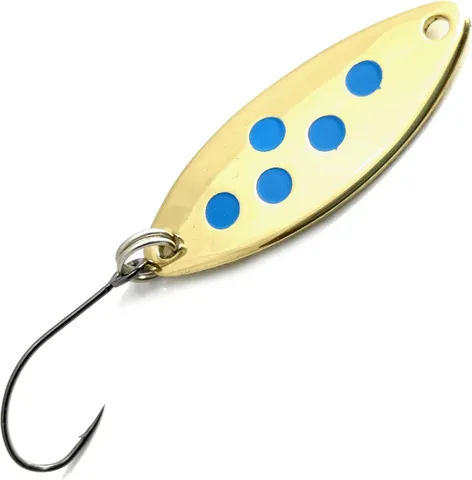 Troutwerk Spoon 3.3cm 2.5g Gold-Coloured/Blue Dots
