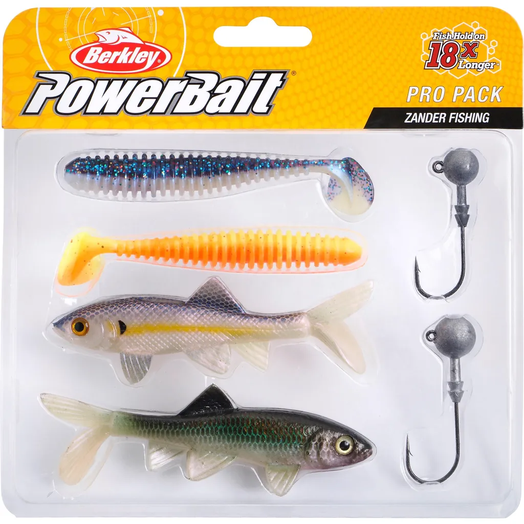 Berkley PowerBait® Pro Pack Zander Kunstköderset 9.5–10cm Assorted