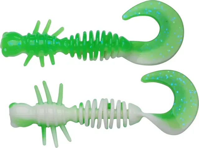 Berkley PowerBait Power Curly 5.5cm Spring Green/White