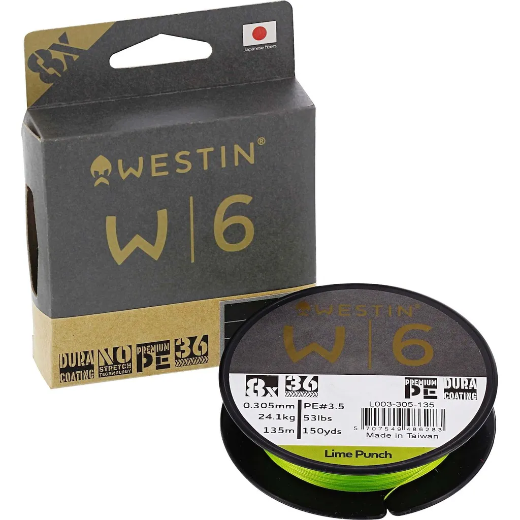 Westin W6 8-BRAID 0.08mm 3.7kg 1500m