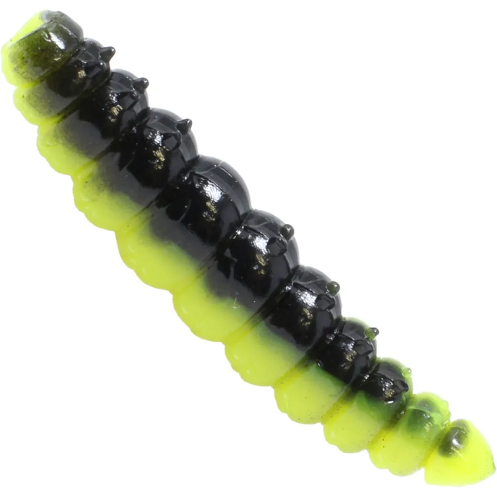 FTM Omura Baits Larvy Käse Gummiköder 3.5cm Schwarz / Frühlingsgrün