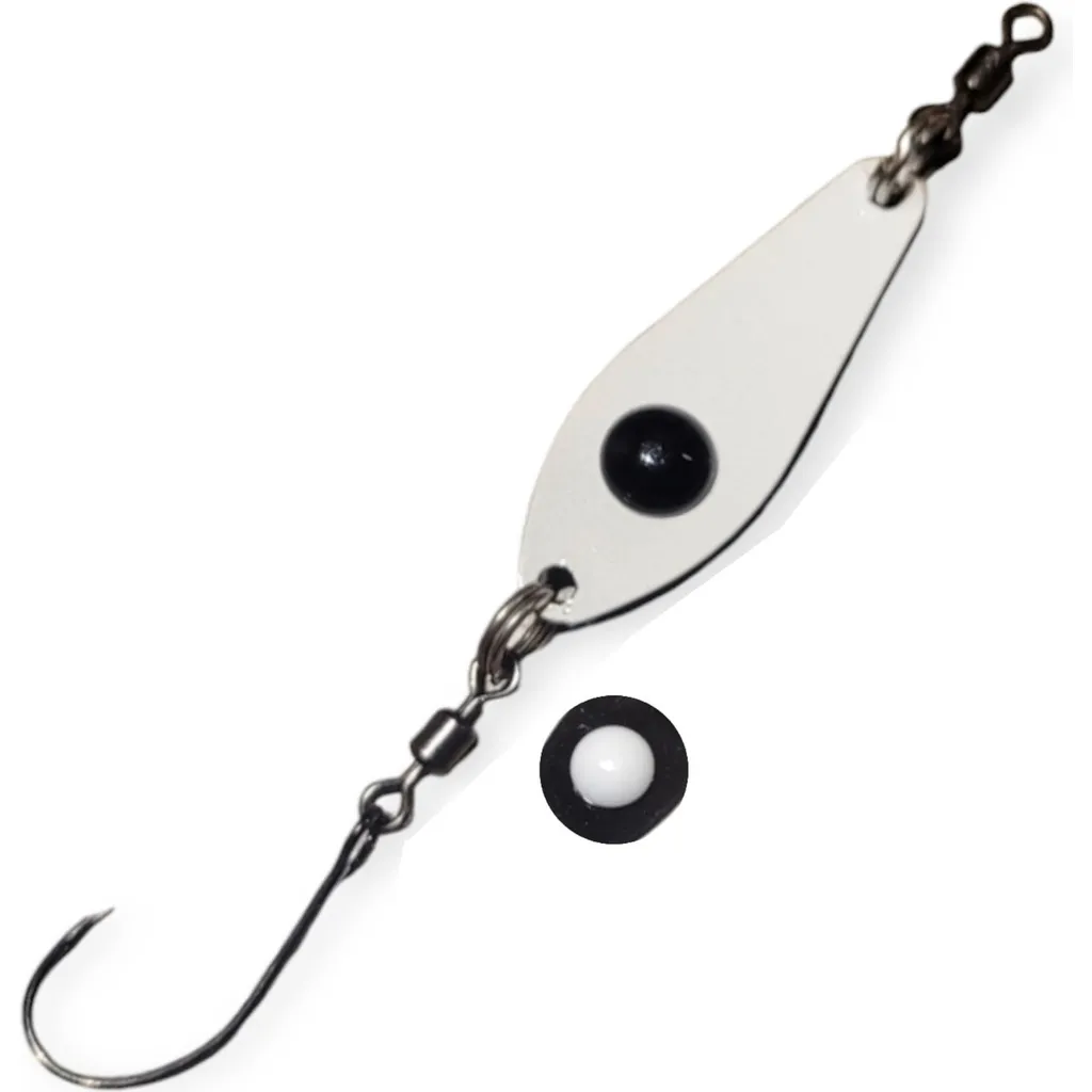 Troutwerk Spoon 3.1cm 2.4g Schwarz Weiß