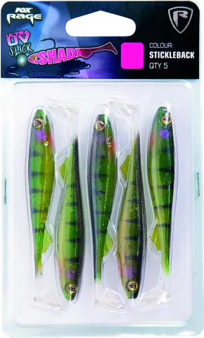 Fox Rage Slick Shad Weicher Köder 11cm UV Stickleback