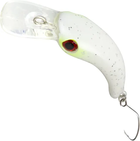 FTM Masu Crankbait 2.9cm 1.2g Weiß/Gelb/Glitzer