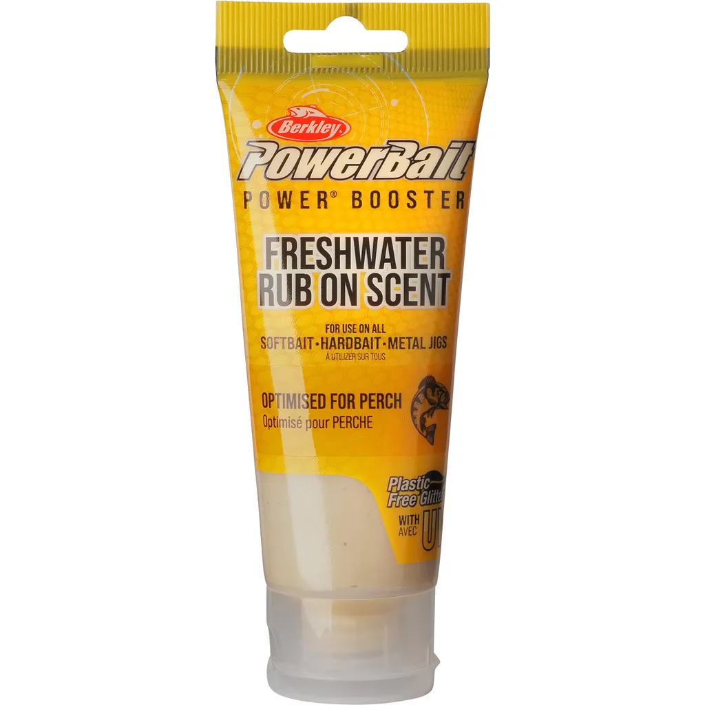 Berkley PowerBait Gel Barsch Krill Weiß Silber Flake