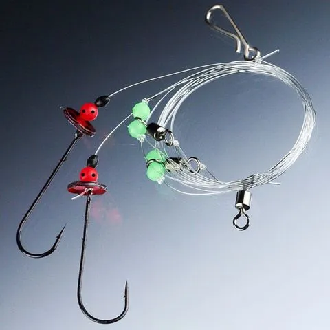 Balzer Edition Sea Surf Rig Naturköder-System Ready-made Rig 70cm 1 Plattfischhaken