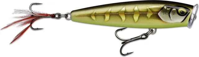 Rapala Skitter Pop Elite 7.5cm 10g Gilded Striped Grey Shiner