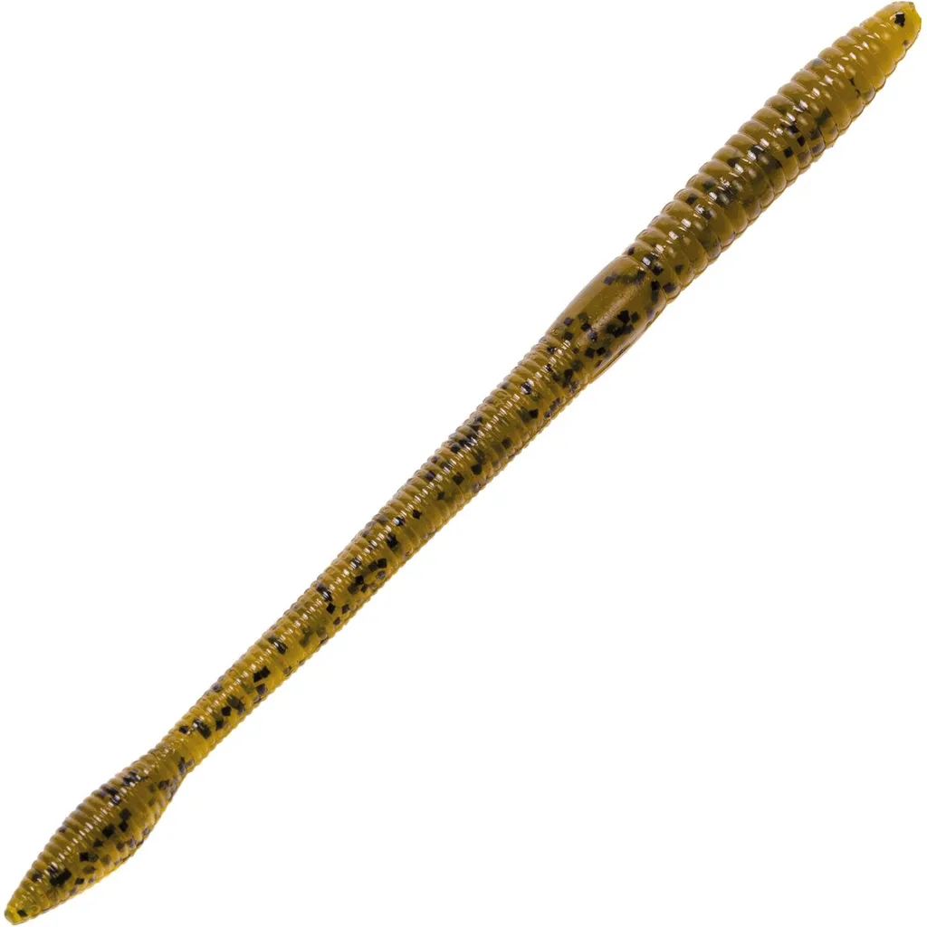 Strike King Finesse Worm 12.5cm Green Pumpkin