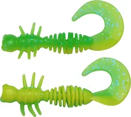 Berkley PowerBait Power Curly 4cm Spring Green/Sunshine Yellow