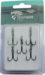 Troutwerk Drillinge mit Wirbel Hooks 10 5pcs