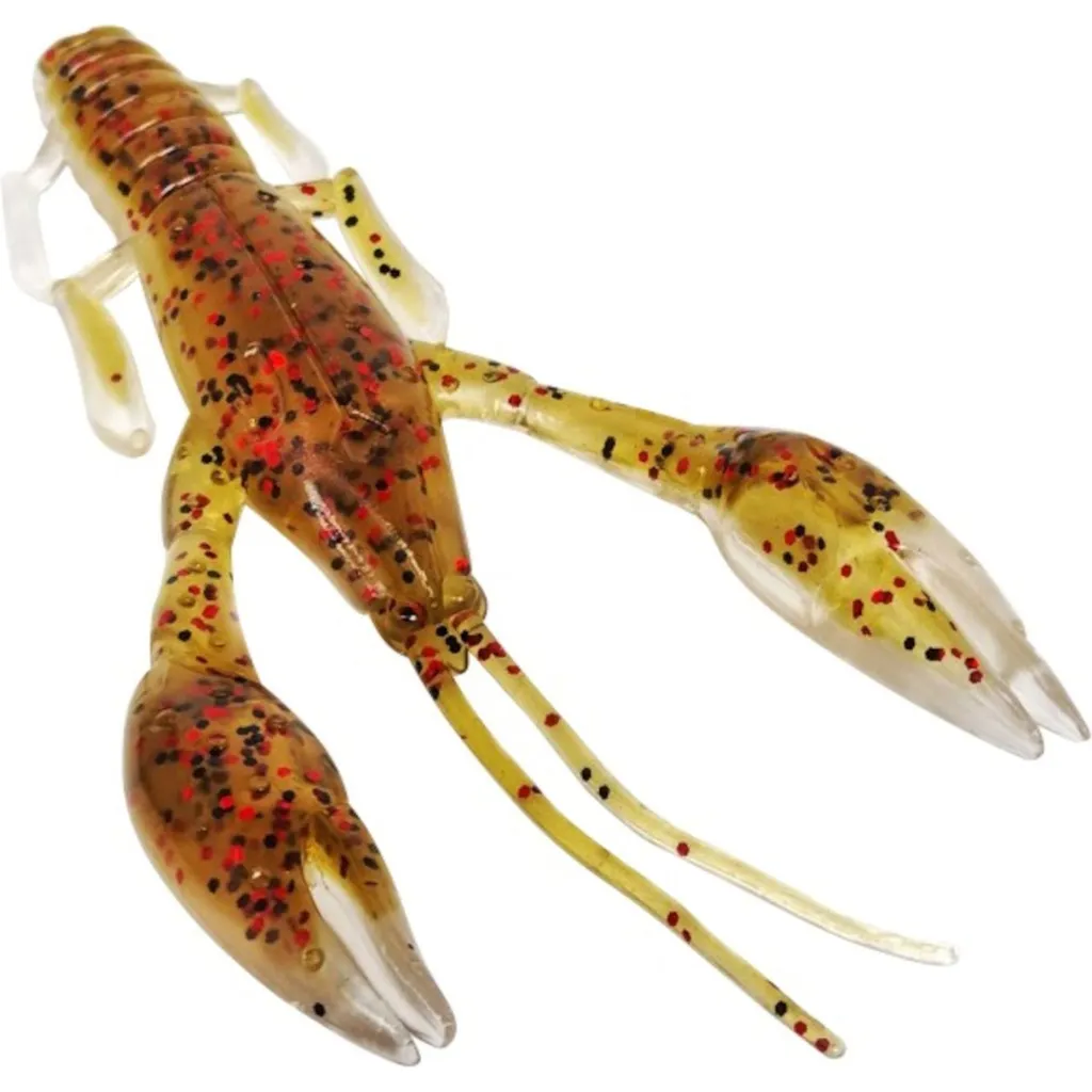 FTM Krawallo Craw Gummiköder 7.5cm Green Pumpkin Red / Natural Orange