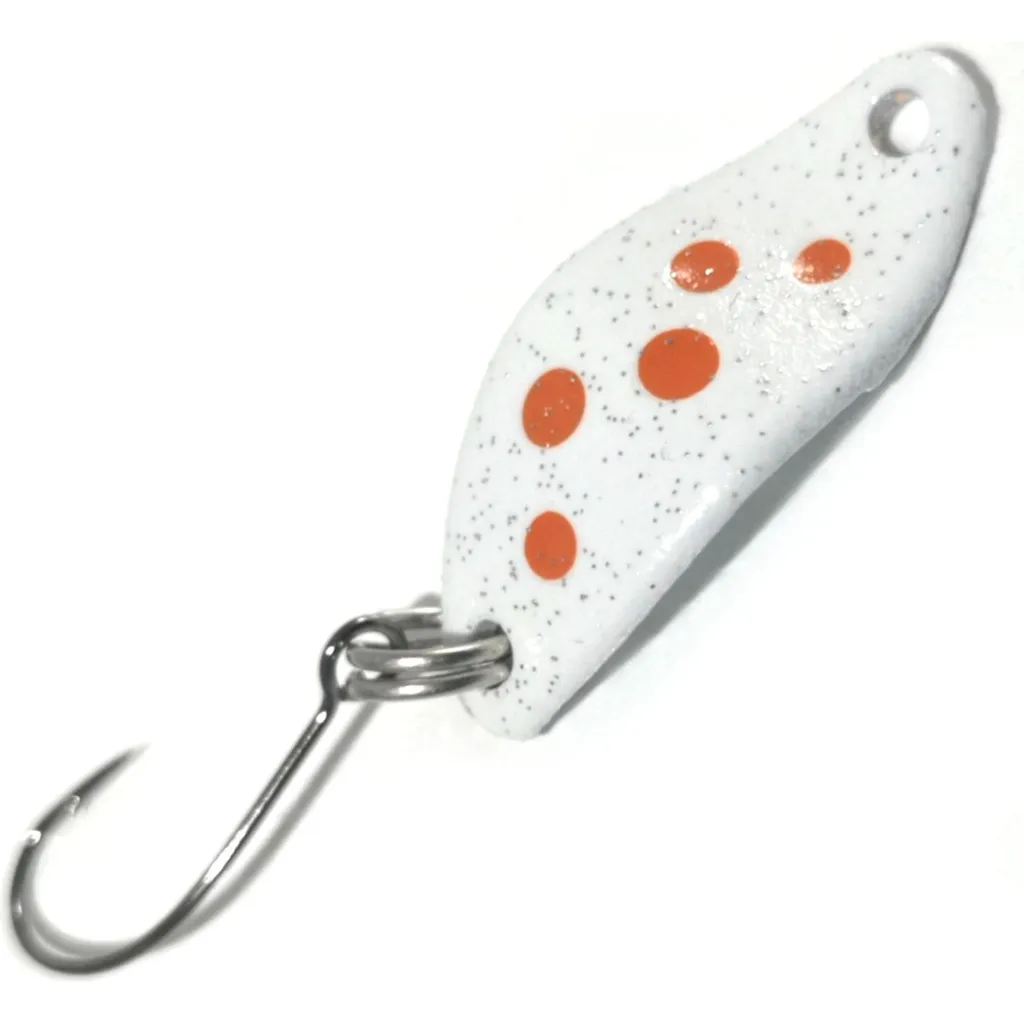 Troutwerk Spoon 1.5g 2.3cm Weiß Orange Punkte