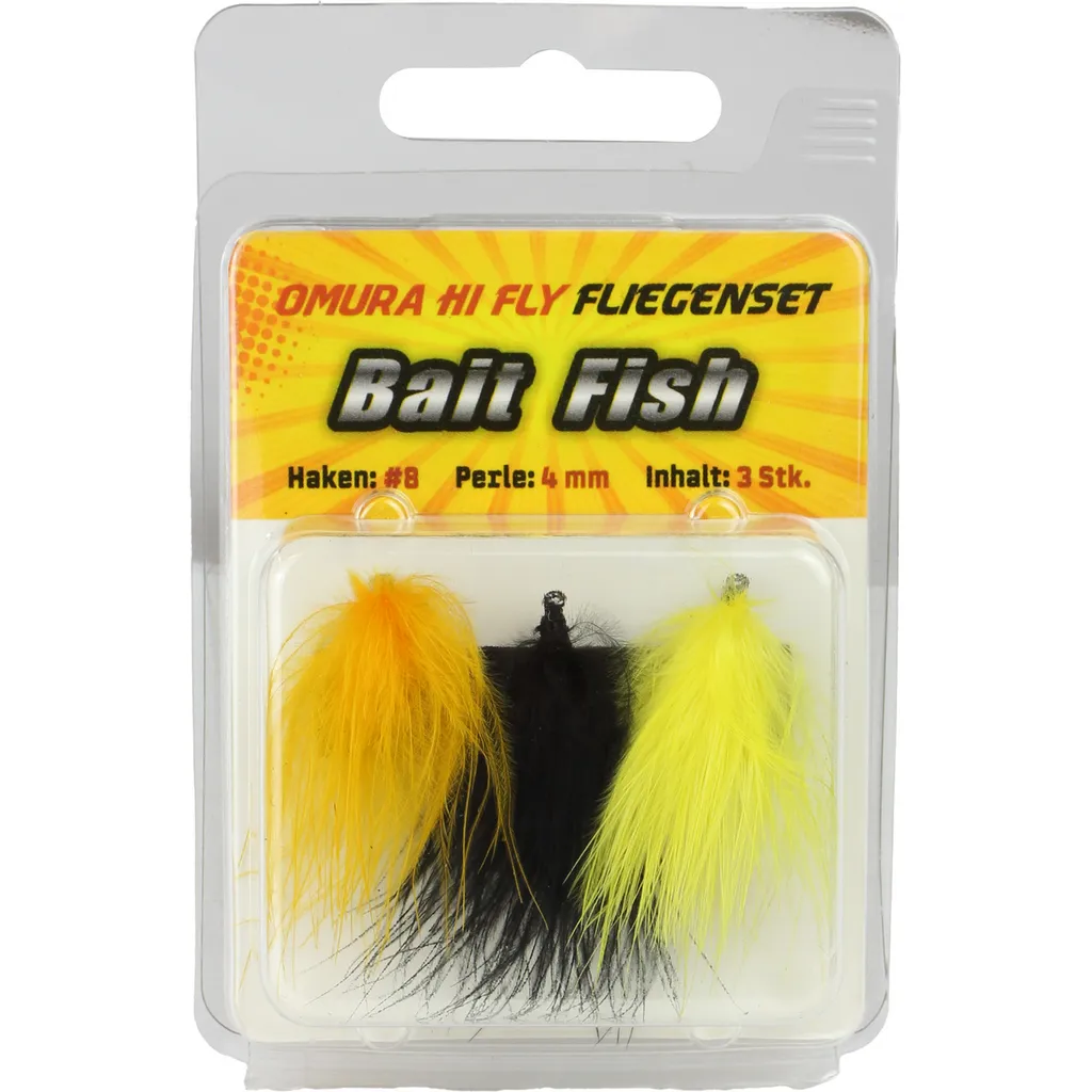 FTM Omura Hi-Fly Fliegen Bait Fish #8 4mm 3Stk