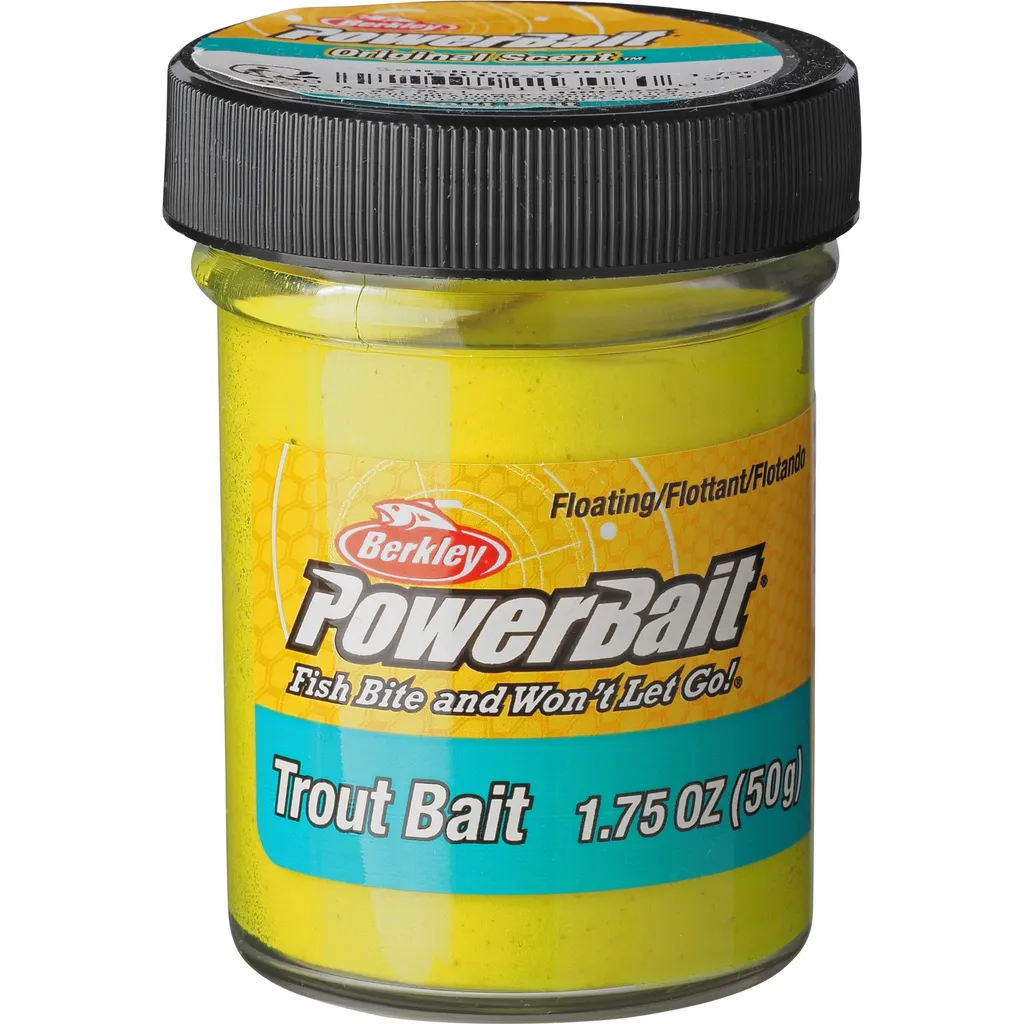 Berkley PowerBait Trout Bait 50g Sonnengelb