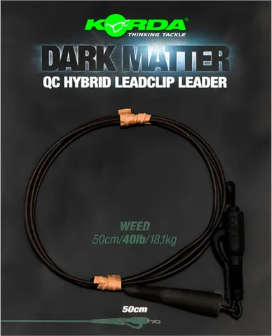 Korda Dark Matter Leader 50cm 40lb Weed