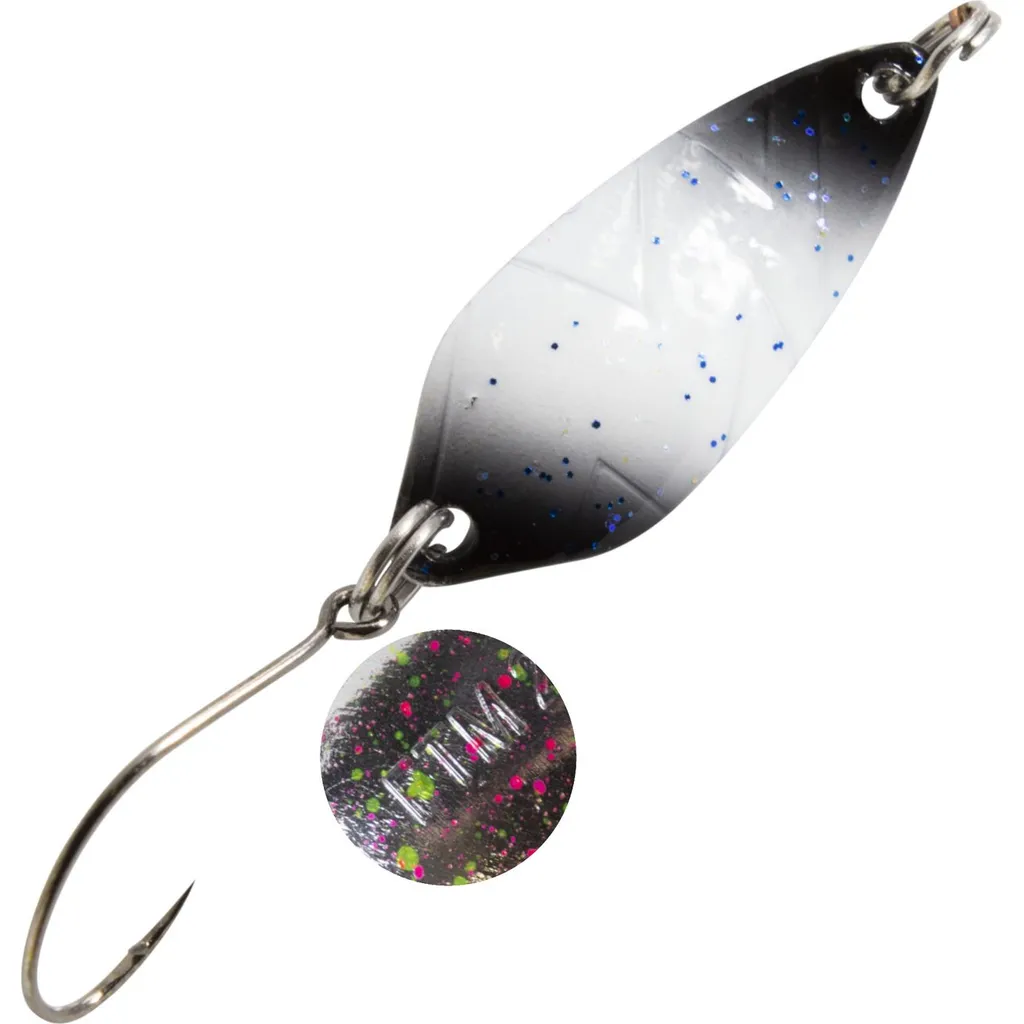 FTM Spoon Strike Blinker 2.1g Schwarz Weiß Glitter Silber Pink Grün
