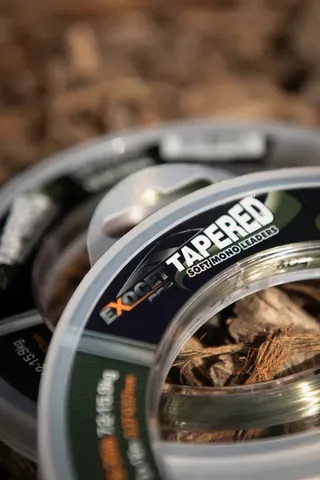 Fox Exocet Pro Tapered Leaders 0.33–0.50mm 5.44–13.61kg 12m Low Vis Green