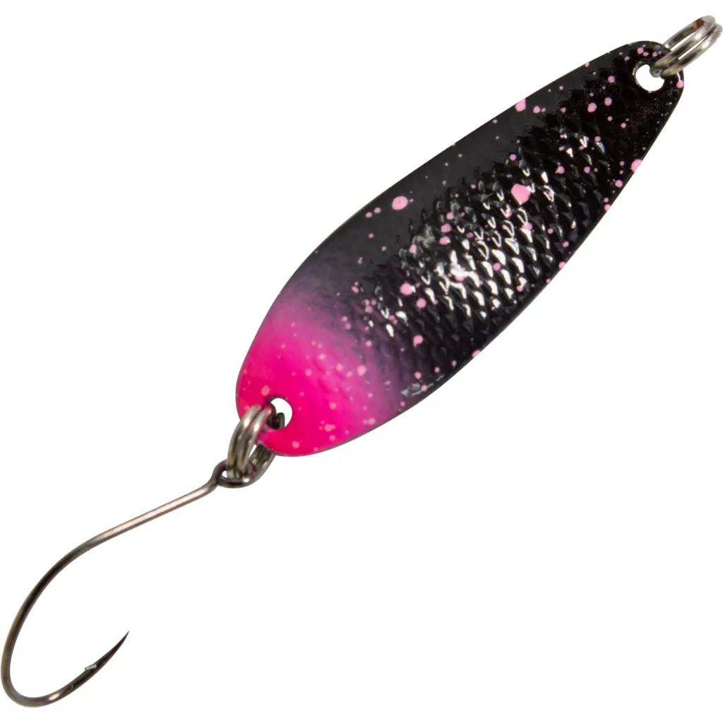 FTM Spoon Wheel Blinker 3.8cm 3.6g Schwarz Pink Grün