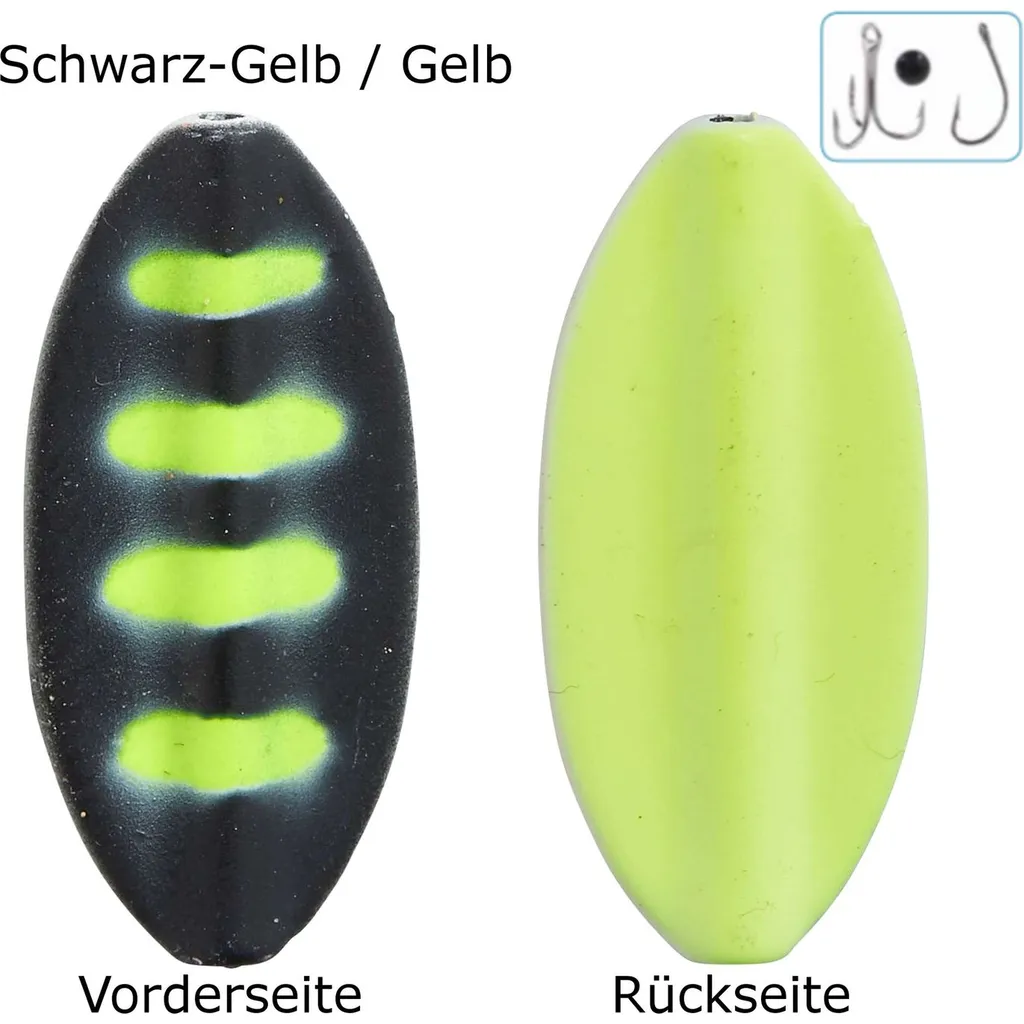 Balzer Pro Staff Series Spoon Inliner 1.9g Schwarz-Gelb/Gelb