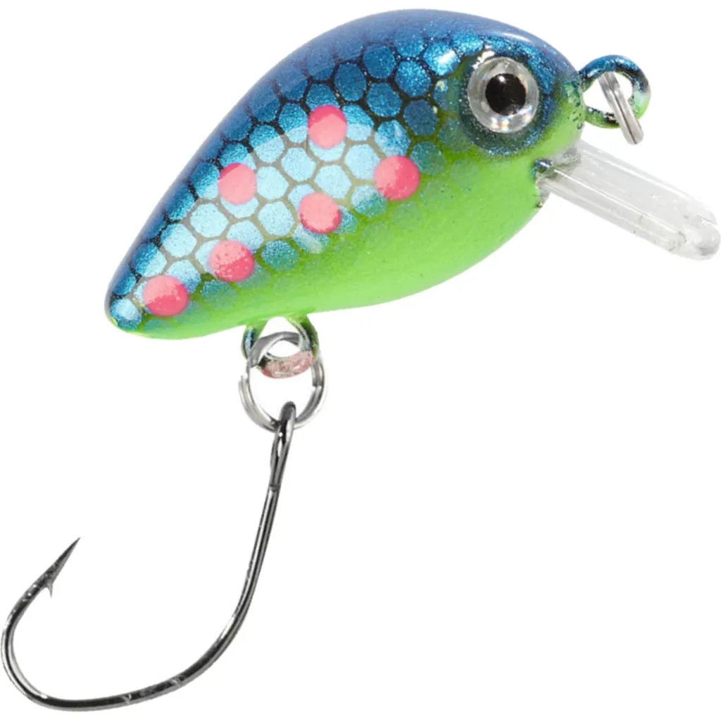 Balzer Trout Crank Blau Pinke Punkte 3cm 2g