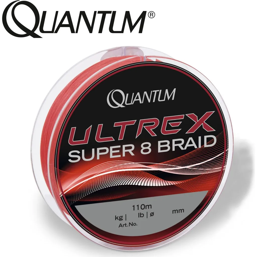 Quantum Ultrex Super 8 Geflochtene Schnur 0.30mm 20kg 110m