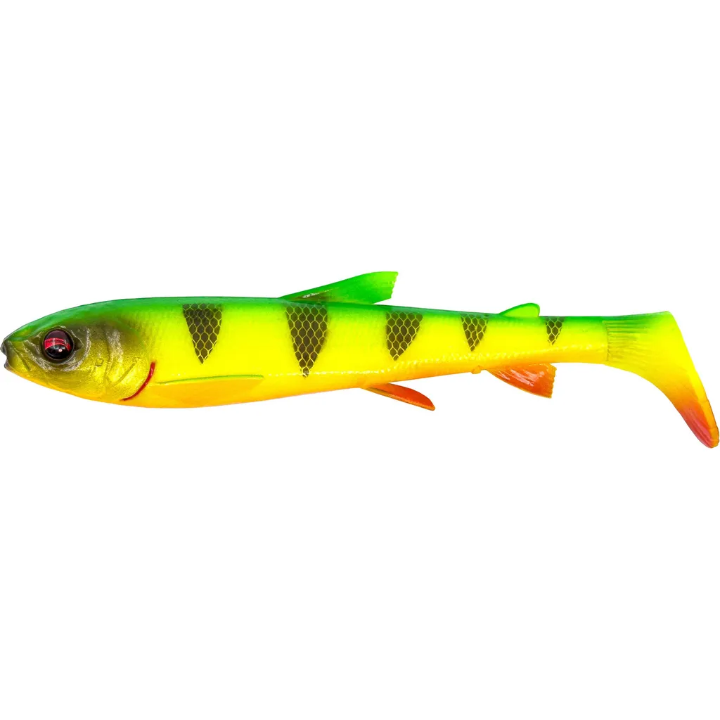 Savage Gear 3D Whitefish Shad Gummifisch 12cm 14g Firetiger 3 Stk