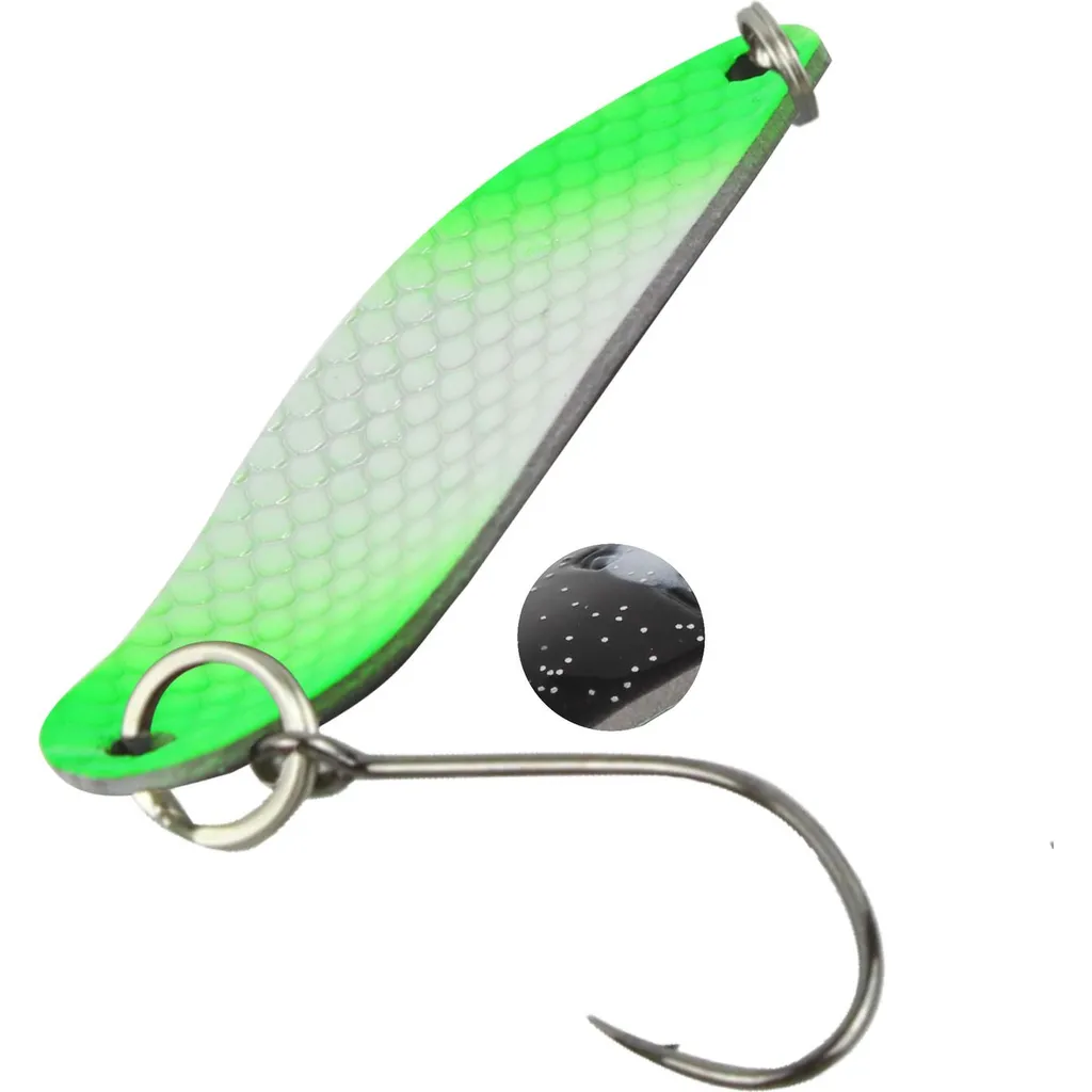 FTM Spoon Hammer 3.3cm 2.4g Neongrün Lumi/Schwarz Mit Glitter Lumi