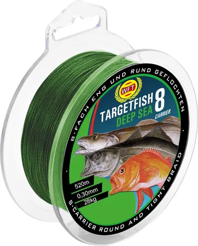 WFT TF8 Geflochtene Schnur 520m 0.30mm 28kg Green