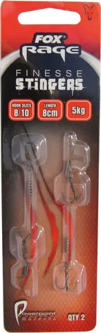 Fox Rage Finesse Stinger Angstdrillinge Double #8 & #10 5kg 9cm
