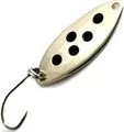 Troutwerk Spoon 2.5g 3.3cm Silberfarben Schwarze Punkte